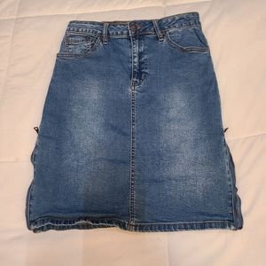 Denim Pencil Skirt